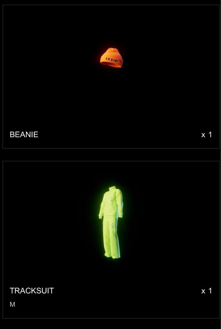 BNIB Adidas Into the Metaverse NFT Tracksuit and Beanie, Men's Fashion