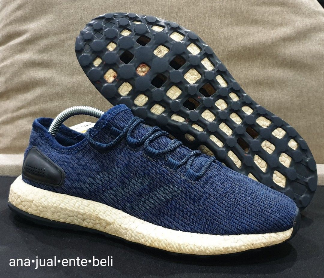 ADIDAS PURE BOOST Night Navy Running 8uk Kondisi Padu