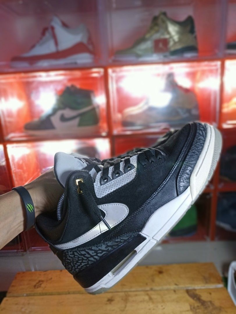 AIR JORDAN 3 X TINKER BLACK CEMENT Men s Fashion Footwear