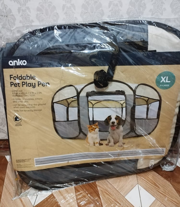 Anko Foldable Pet Play Pen XL, Pet Supplies, Homes & Other Pet