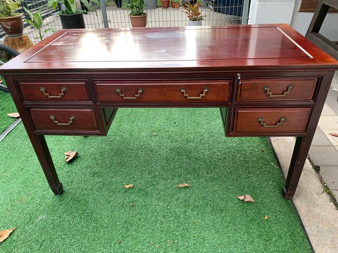 Antique mahogany desk, Furniture & Home Living, Furniture, Other Home