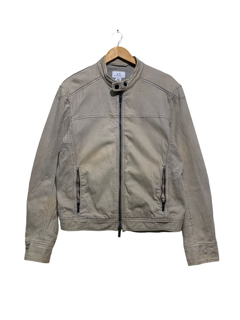 ARMANI EXCHANGE BIKER COTTON JACKETS Men s Fashion Coats