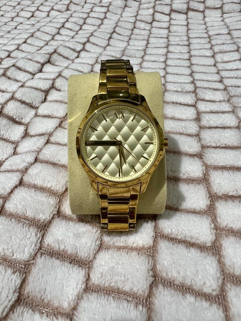 Gold watch new arrivals armani exchange