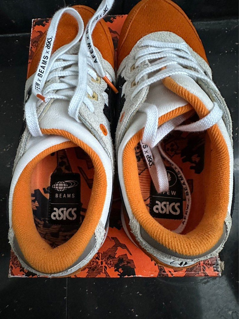 Asics Gel Lyte III Afew x Beams 'Orange Koi', Fesyen Pria, Sepatu