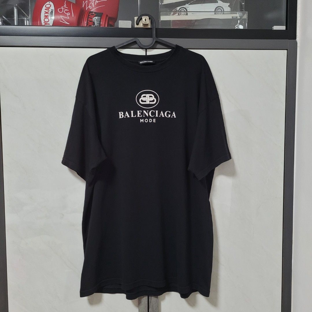 Authentic Balenciaga Bb Mode Tshirt, Men'S Fashion, Tops & Sets, Tshirts &  Polo Shirts On Carousell