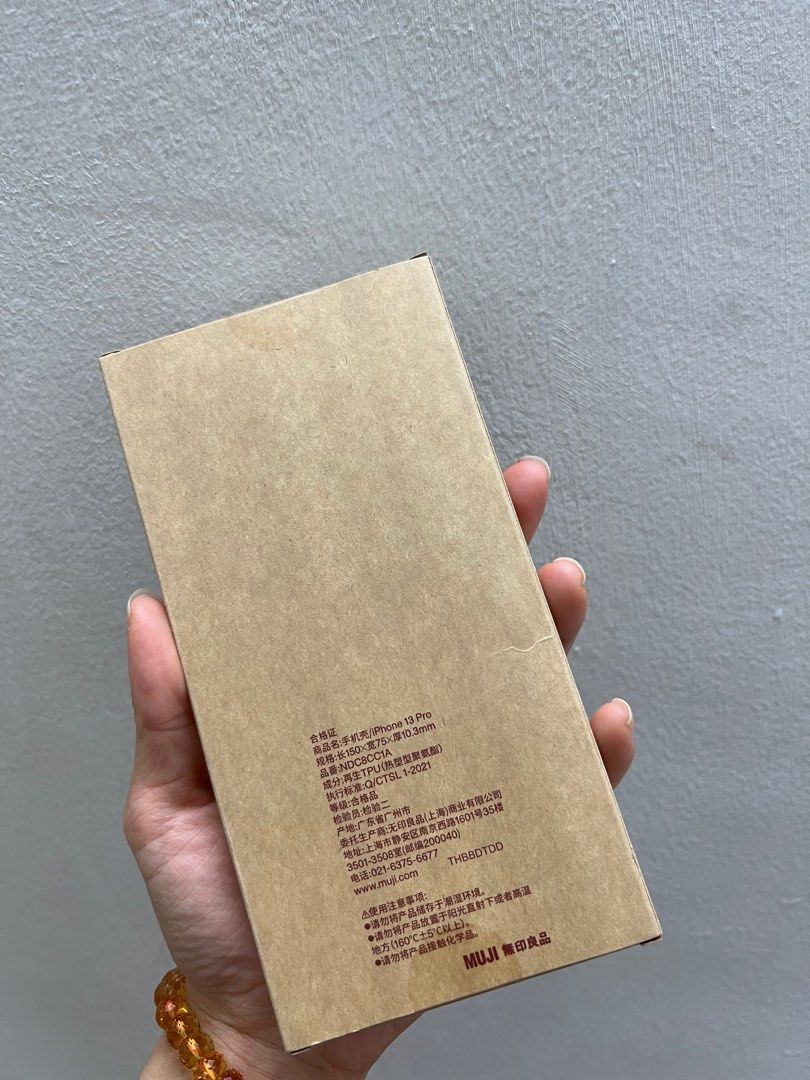 Authentic Muji iPhone 13 Pro case muji tpu phone cover, Mobile Phones