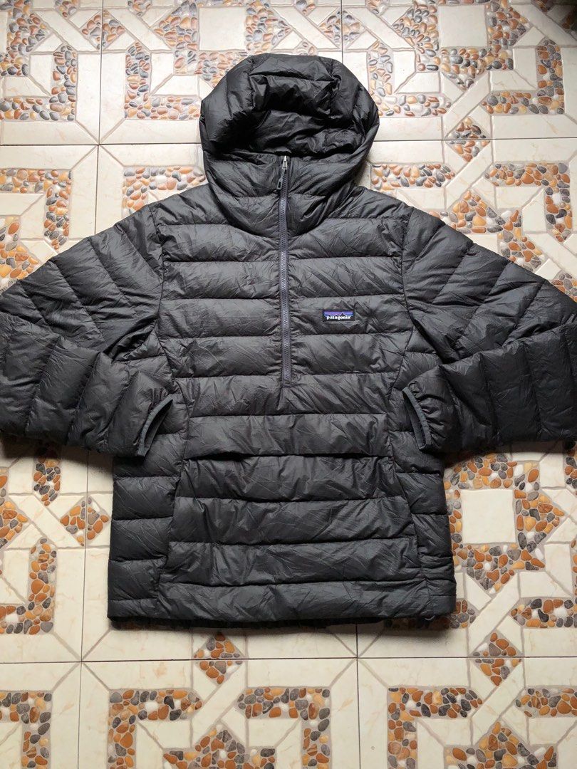 Authentic Patagonia Half Zip Puffer Jacket Kangaroo Pocket