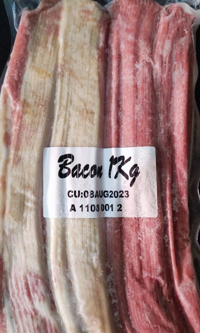 Bacon for sale, Food & Drinks, Chilled & Frozen Food on Carousell