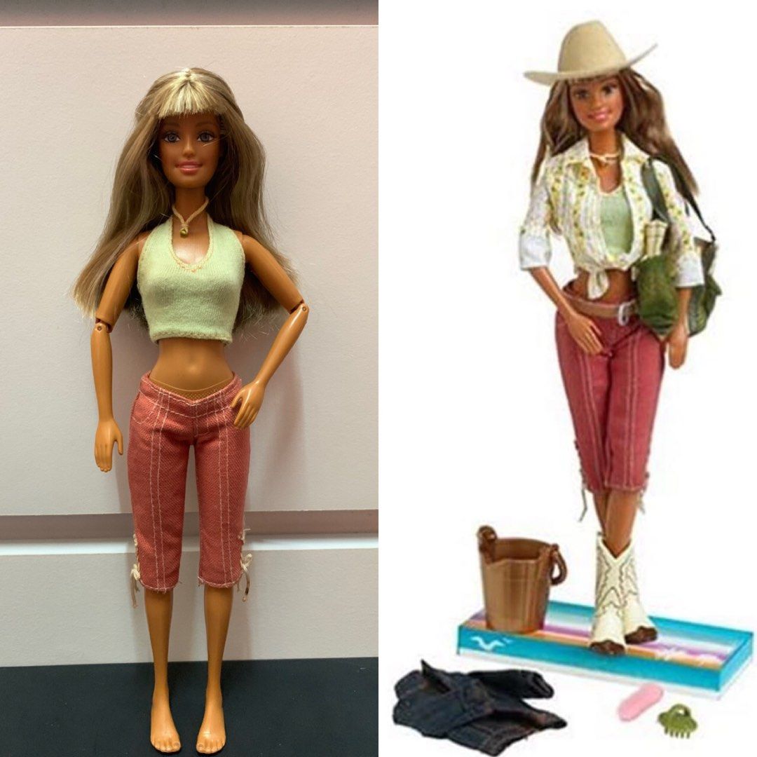 Barbie cali top girl horse