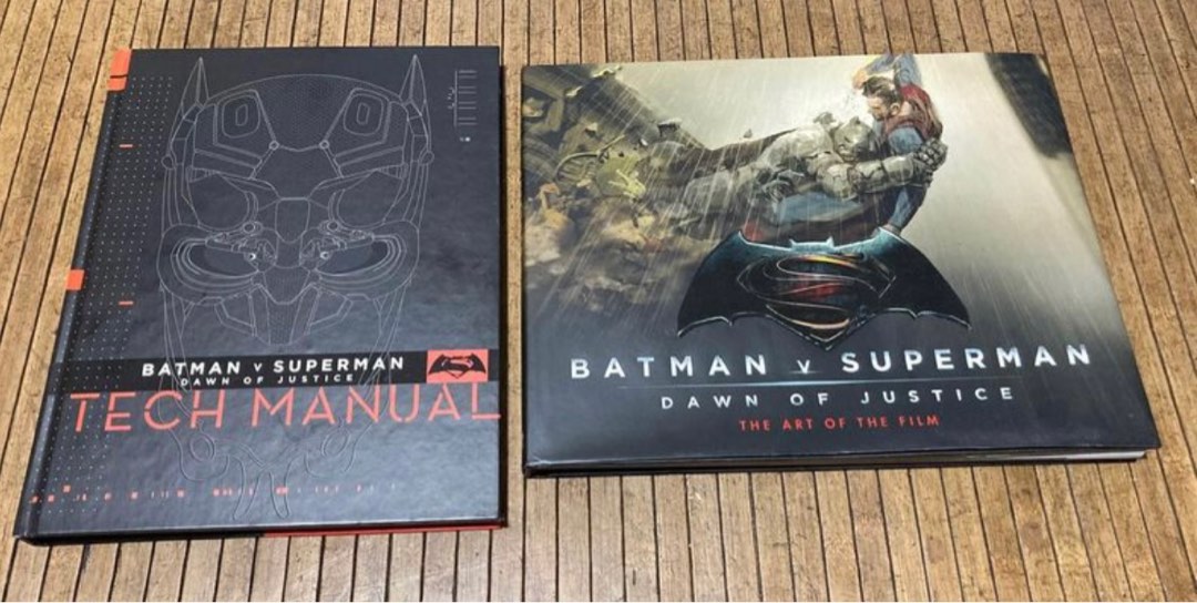 Batman v Superman Tech Manual & Batman v Superman The Art of the Film Set,  Hobbies & Toys, Books & Magazines, Fiction & Non-Fiction on Carousell