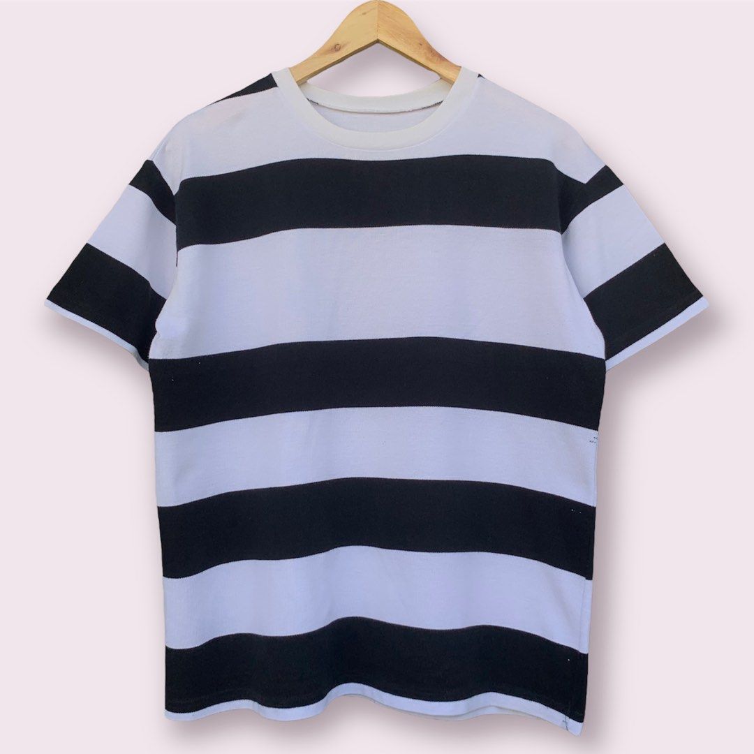 Black & White Striped Tee, Men