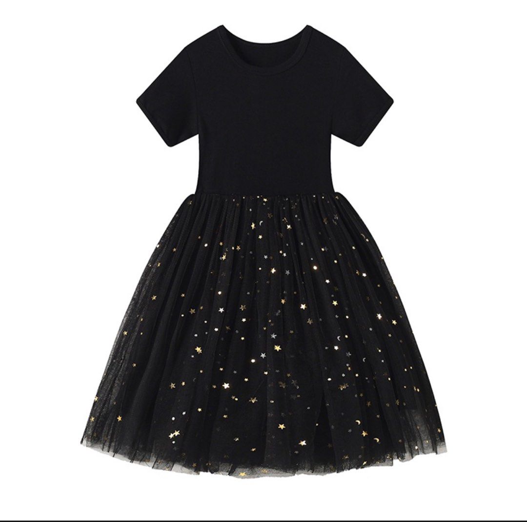 Girls casual cheap black dress