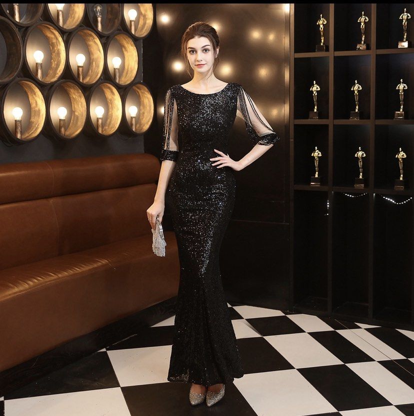 Black dress for on sale dinner