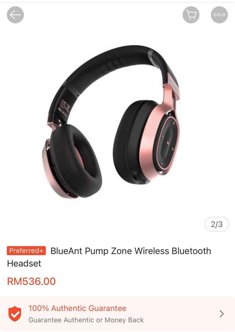 Blueant pump sales zone rose gold