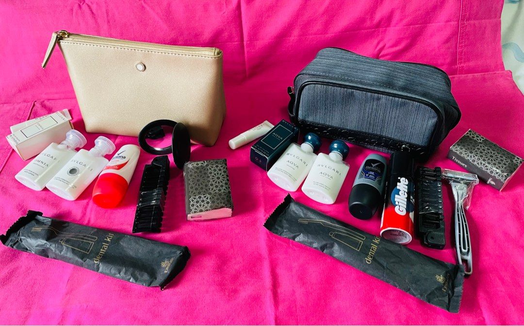 Bvlgari x emirates business class amenity bag