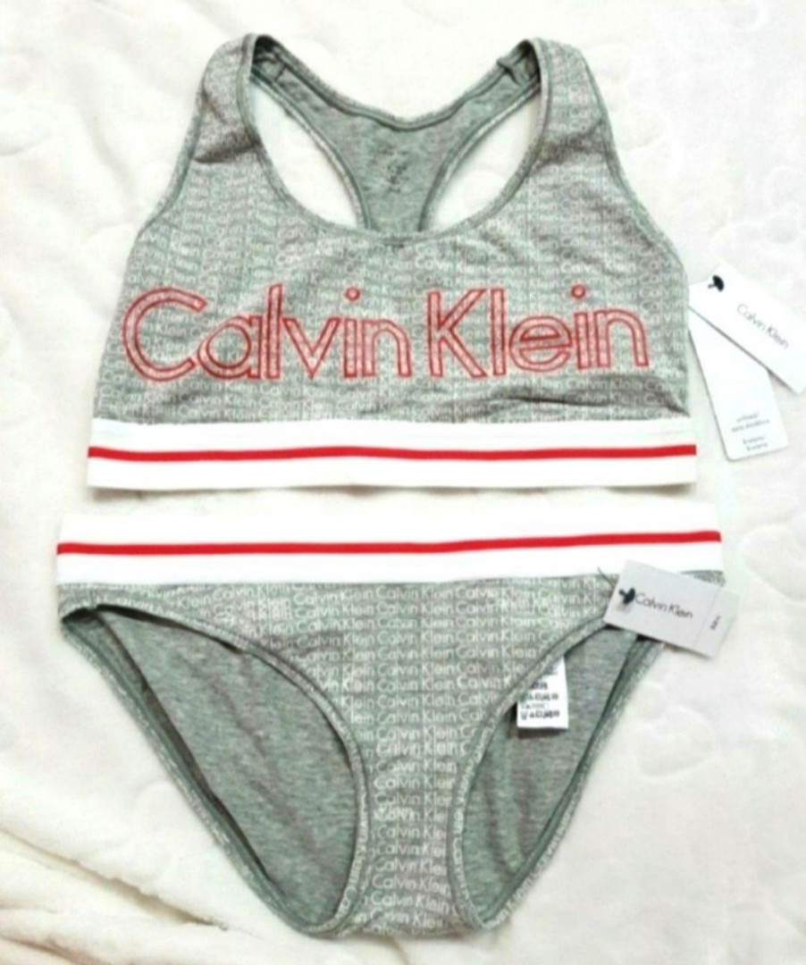 Calvin Klein Matching Set Lingerie, Women's Fashion, New Undergarments &  Loungewear on Carousell
