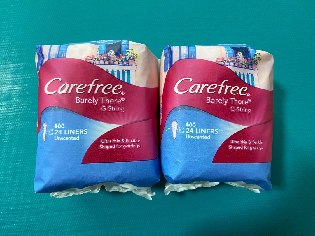 Carefree Barely There Unscented GSTRING Panty Liners Pack of 24