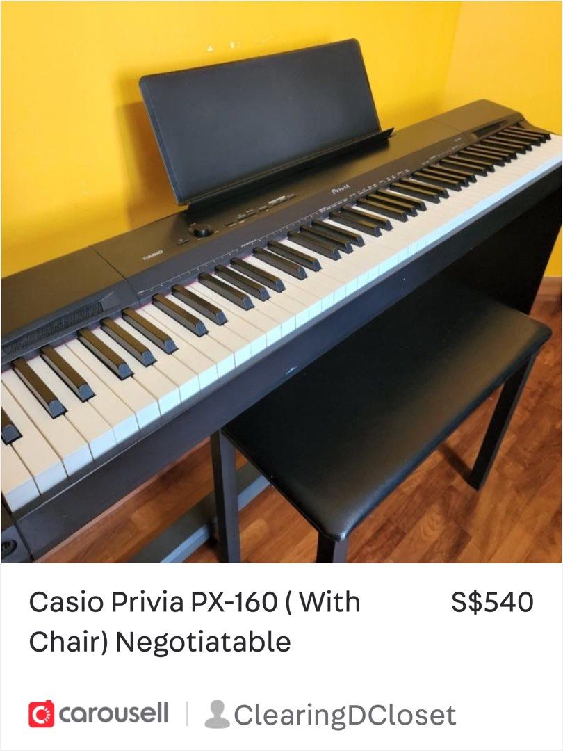 Casio px hot sale 160 bk