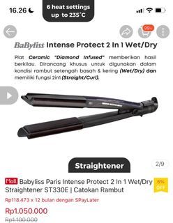 Catokan Babyliss 2 in 1 Straightener / Curler