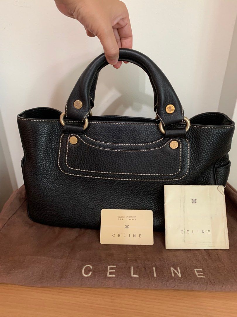 Celine black deals leather bag