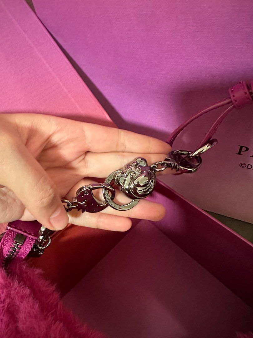 Charles & Keith Limited Pixar Lotso Furry Shoulder Bag in Fushia, Women's Fashion, Bags