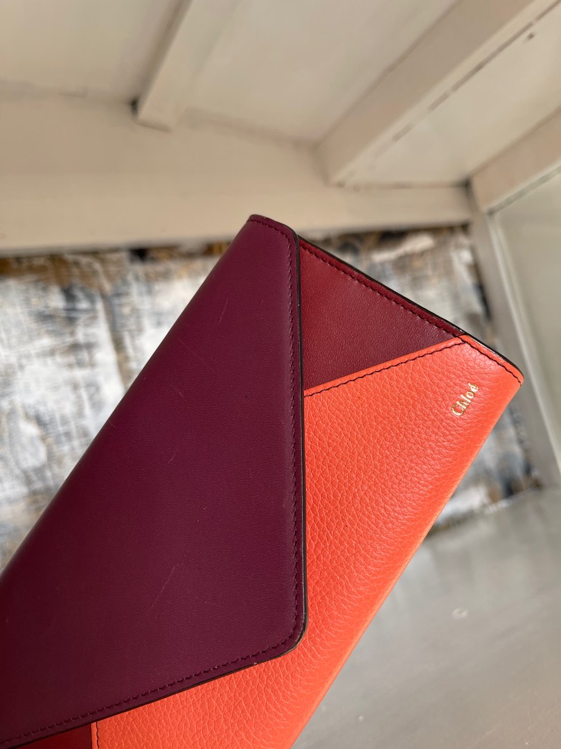 Chloe Colorblock Envelope Wallet, Women's Fashion, Bags & Wallets ...