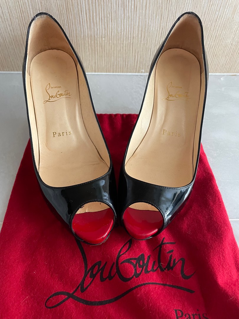 Christian Louboutin Peep Toe Heels Luxury Sneakers Footwear