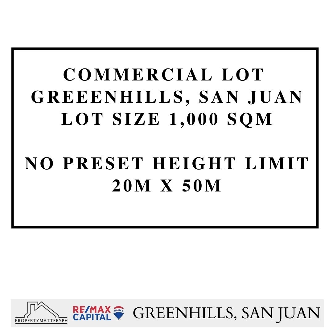 COMMERCIAL LOT GREENHILLS SAN JUAN FOR SALE, Property, For Sale, Commercial on Carousell