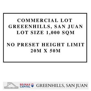 COMMERCIAL LOT GREENHILLS SAN JUAN FOR SALE