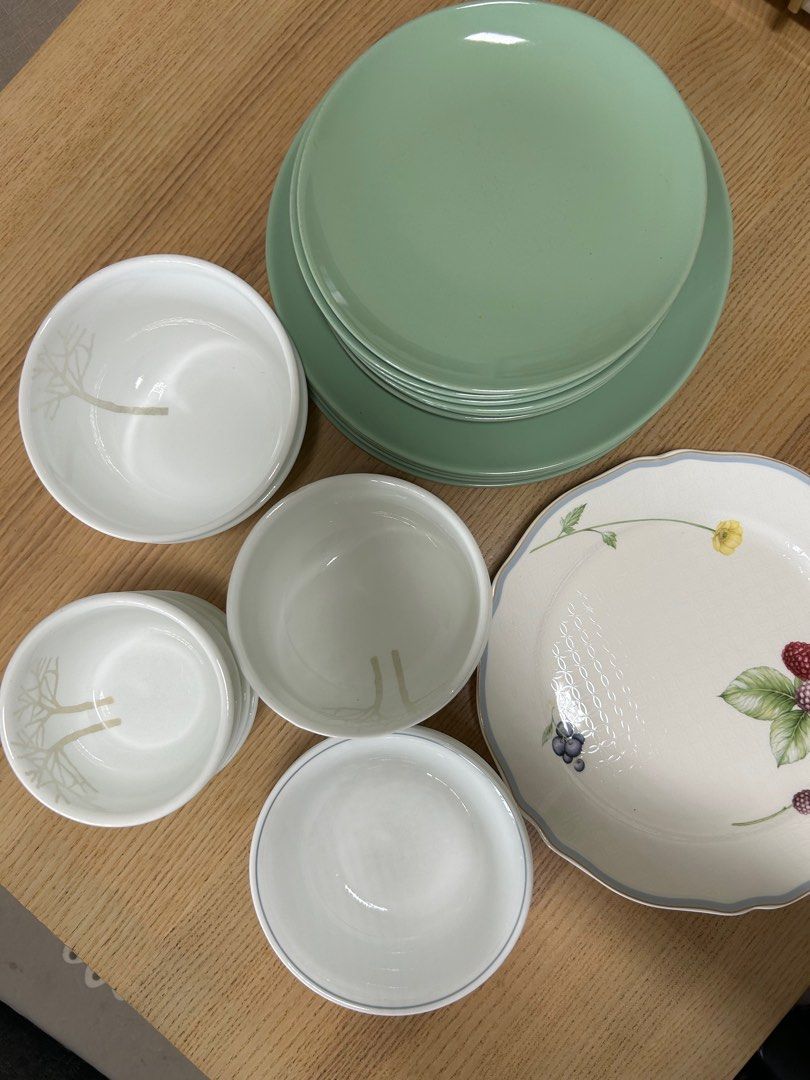 Corelle and Ikea dishes, Furniture & Home Living, Kitchenware