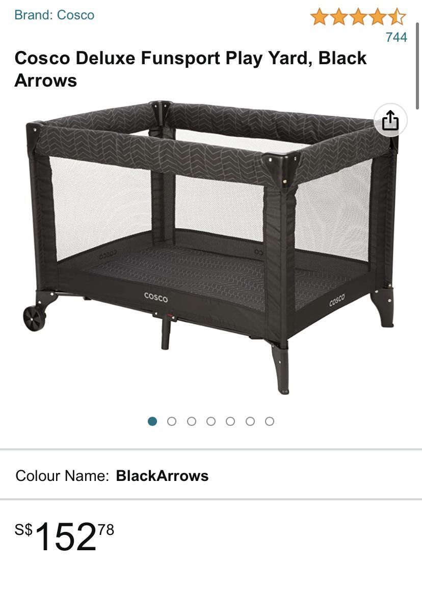 Cosco Funsport Compact Portable Playpen Babies Kids Baby