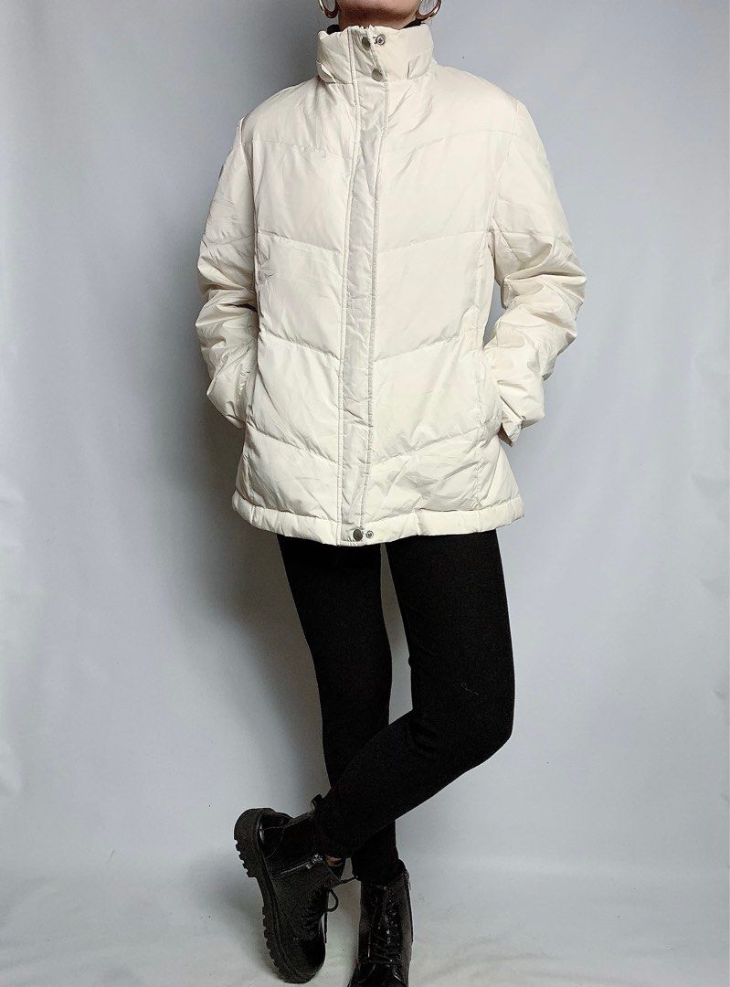 (SOLD) Cream puffer jacket, Lightweight puffer jacket, Travel jacket