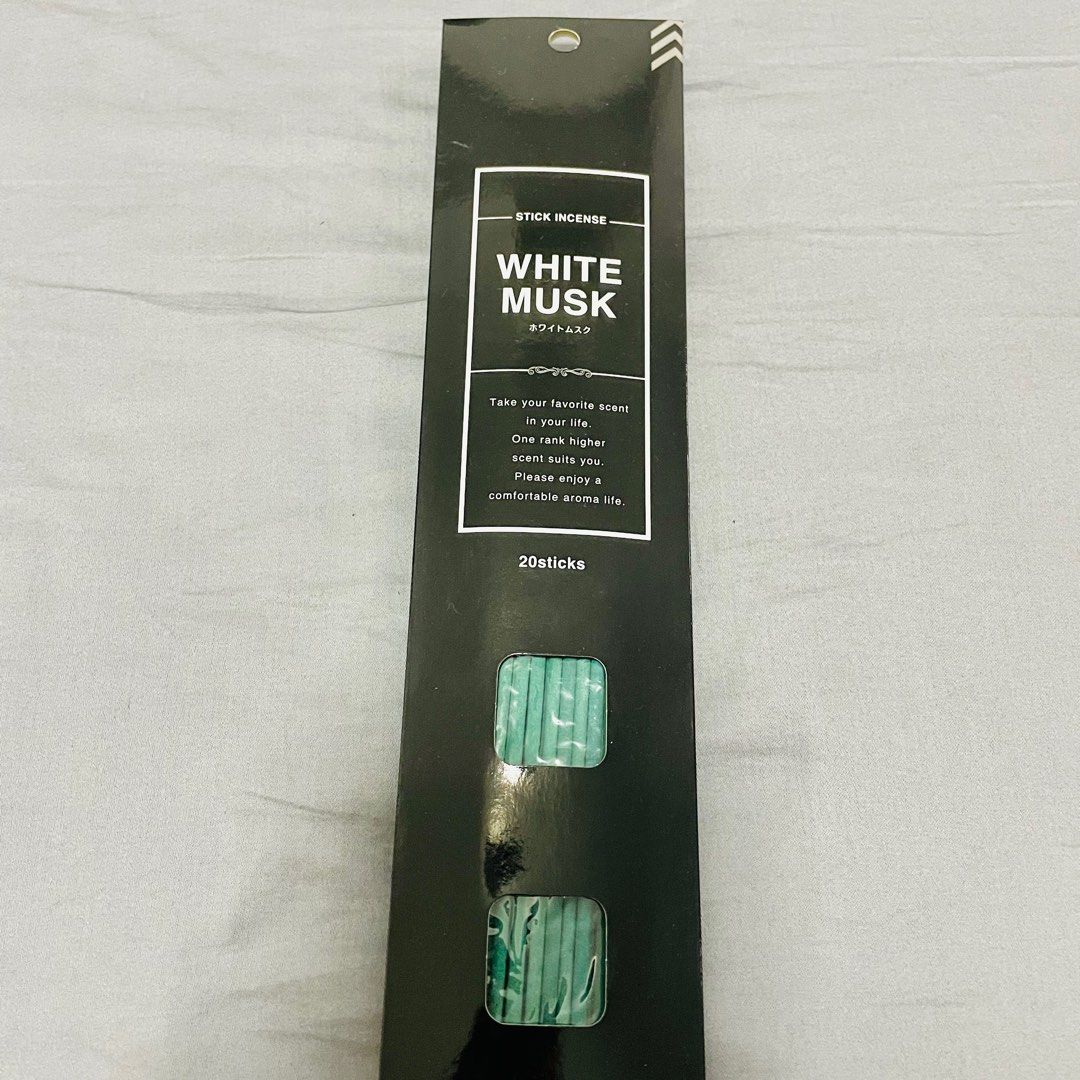 Daiso stick incense White musk, Furniture & Home Living, Home Fragrance