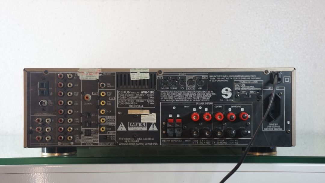 Denon AVR1603 5.1ch AV Surround Receiver, Audio, Soundbars, Speakers