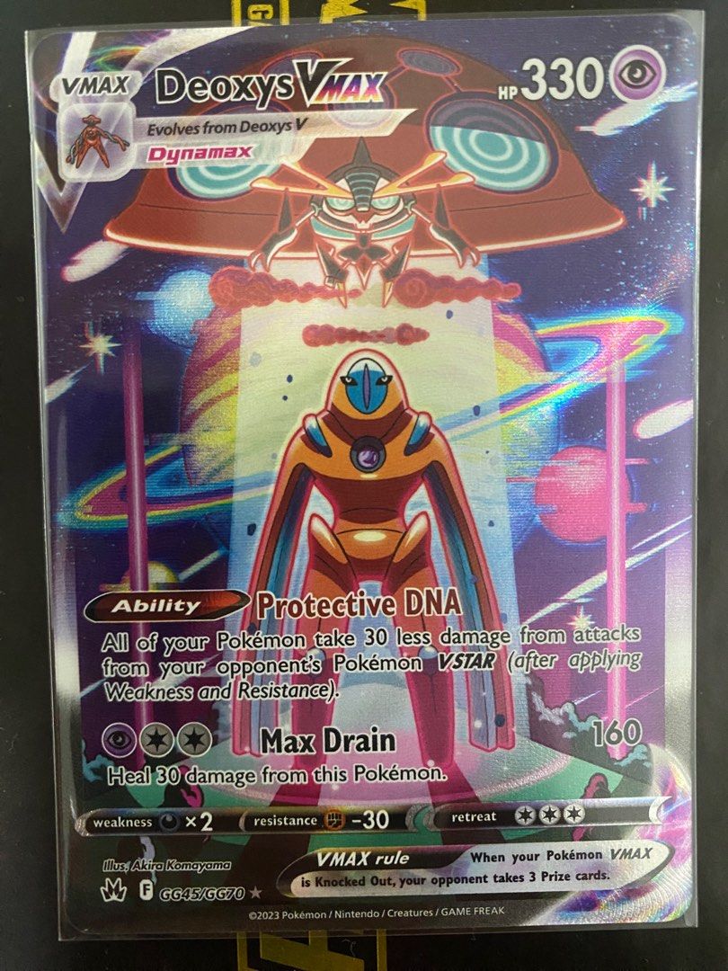 Deoxys Vmax, Hobbies & Toys, Toys & Games on Carousell