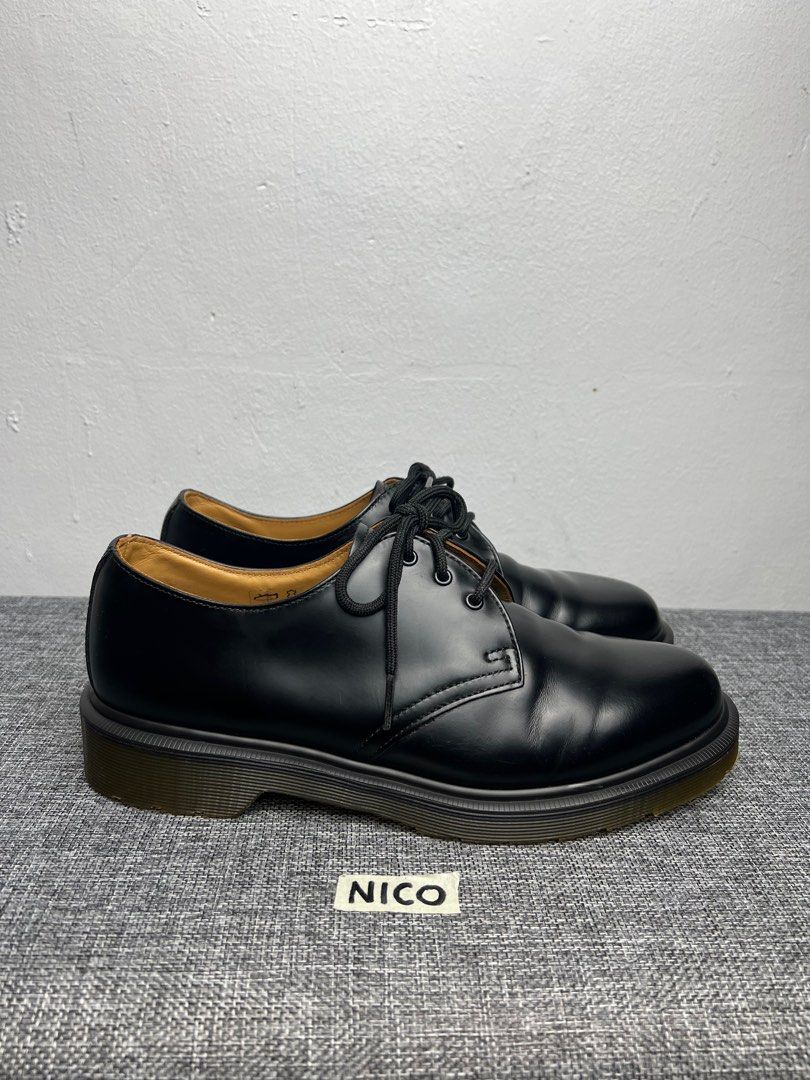 Dr. Martens 1461 10078 Smooth Black 7UK Men s Fashion
