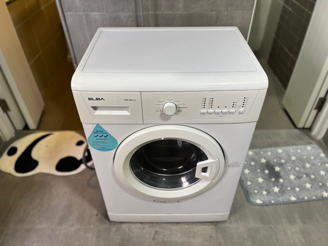 White Elba 6kg Front Loading Washing Machine EWF 0861 A Laundry