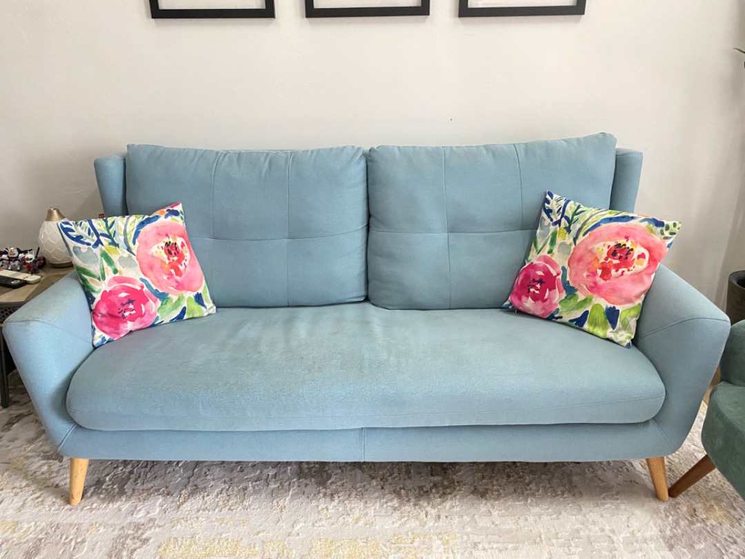 Enzol 3 seater sofa, Furniture & Home Living, Furniture, Sofas on Carousell