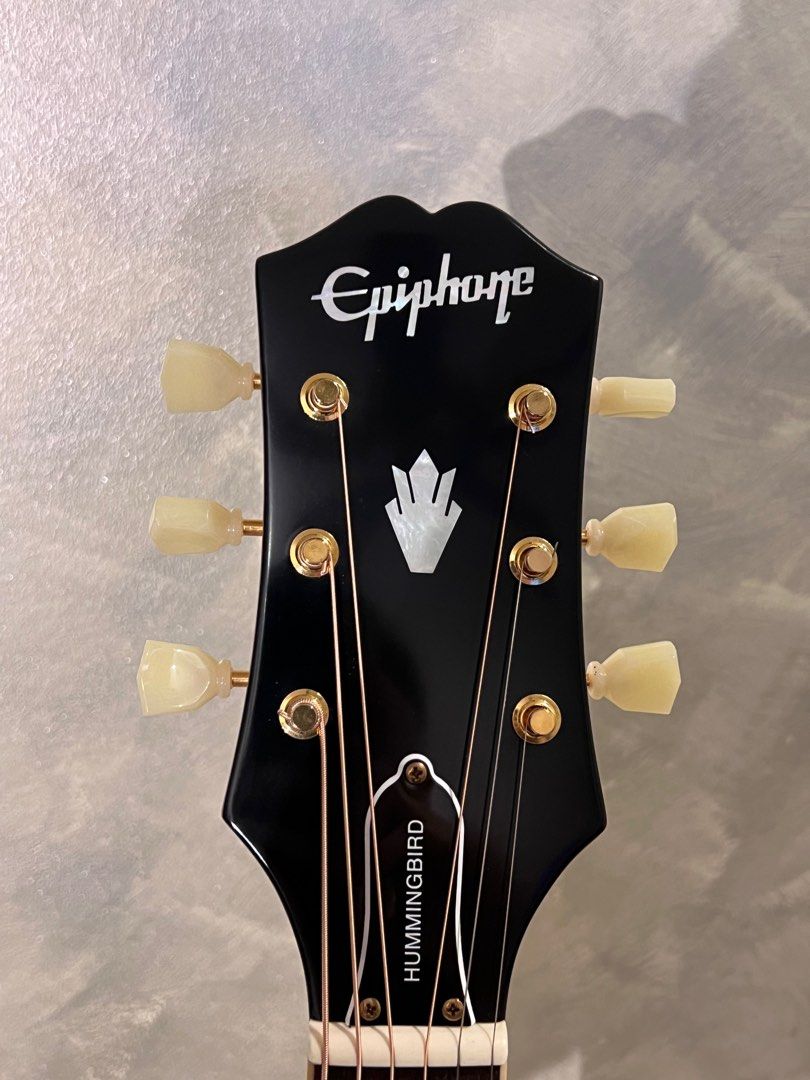 epiphone-humming-bird-full-solid-hobbies-toys-music-media-musical-instruments-on-carousell