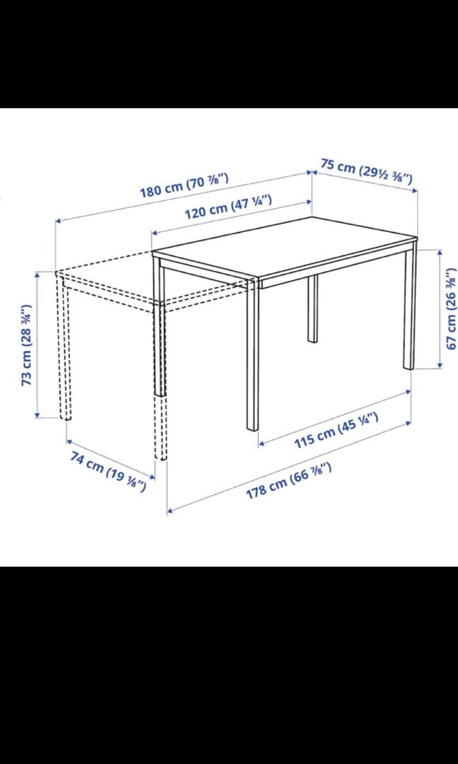 Extendable Table Ikea, Furniture & Home Living, Furniture, Tables