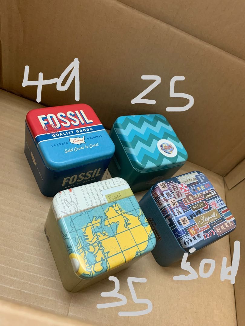 FOSSIL TIN BOX Men s Fashion Watches Accessories Watches on