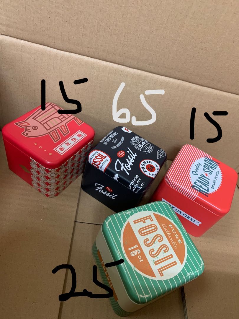 Fossil tin can hot sale