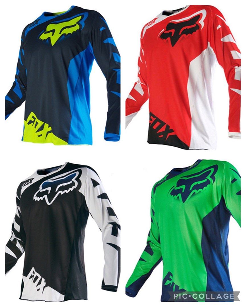 FOX UNISEX MTB Mountain Bike Cycling Motocross Dirt bike motorcycles cross country LongSleeve T shirt Racing Outdoor Sports Wear Dri Fit breathable