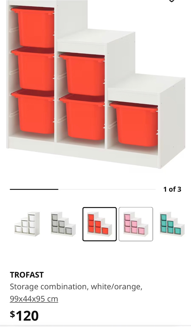 FREE IKEA storage with storage trays, Furniture & Home Living