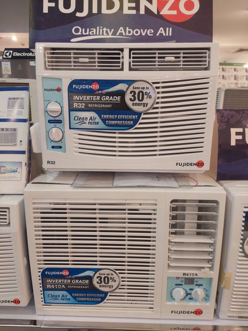 FUJIDENZO AIRCON WINDOW TYPE INVERTER, NON INVERTER MANUAL AND PORTABLE