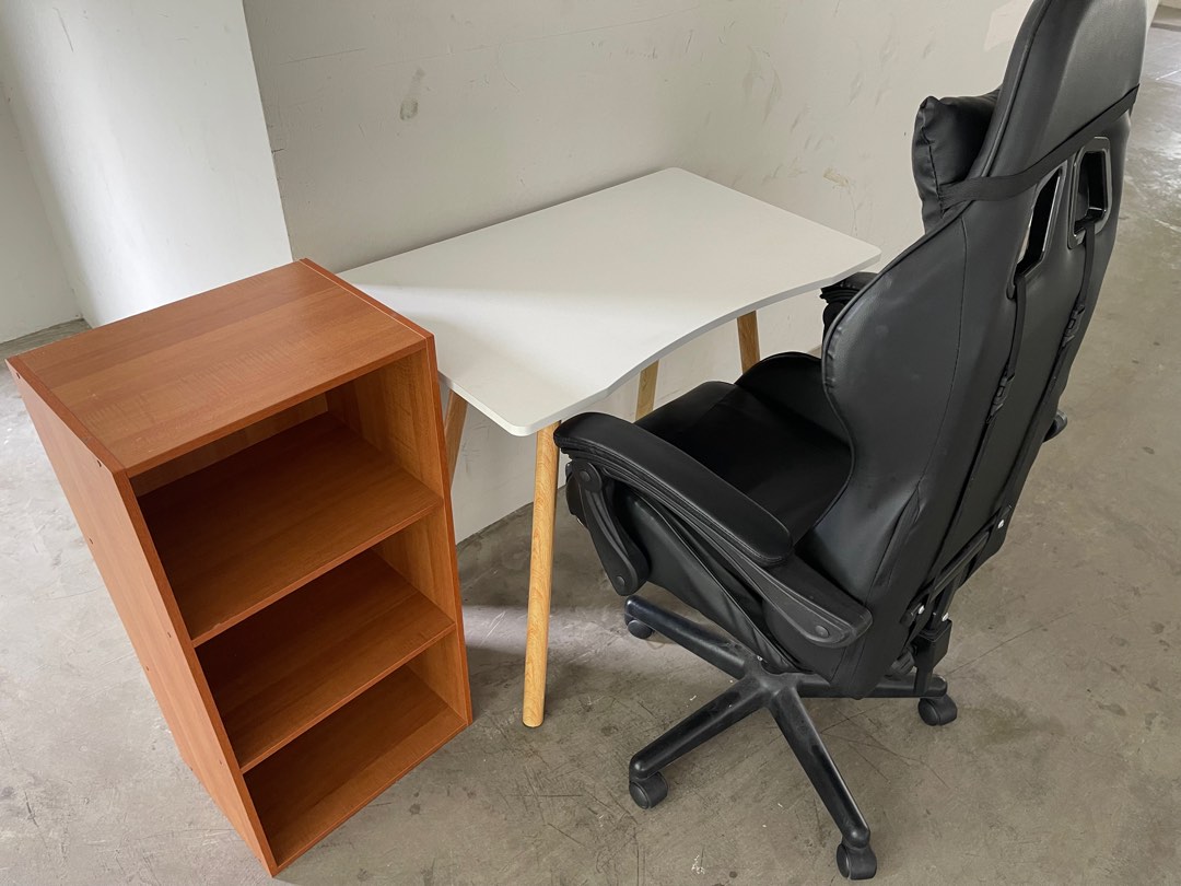 Gaming chair, table and Rack, Furniture & Home Living, Furniture ...
