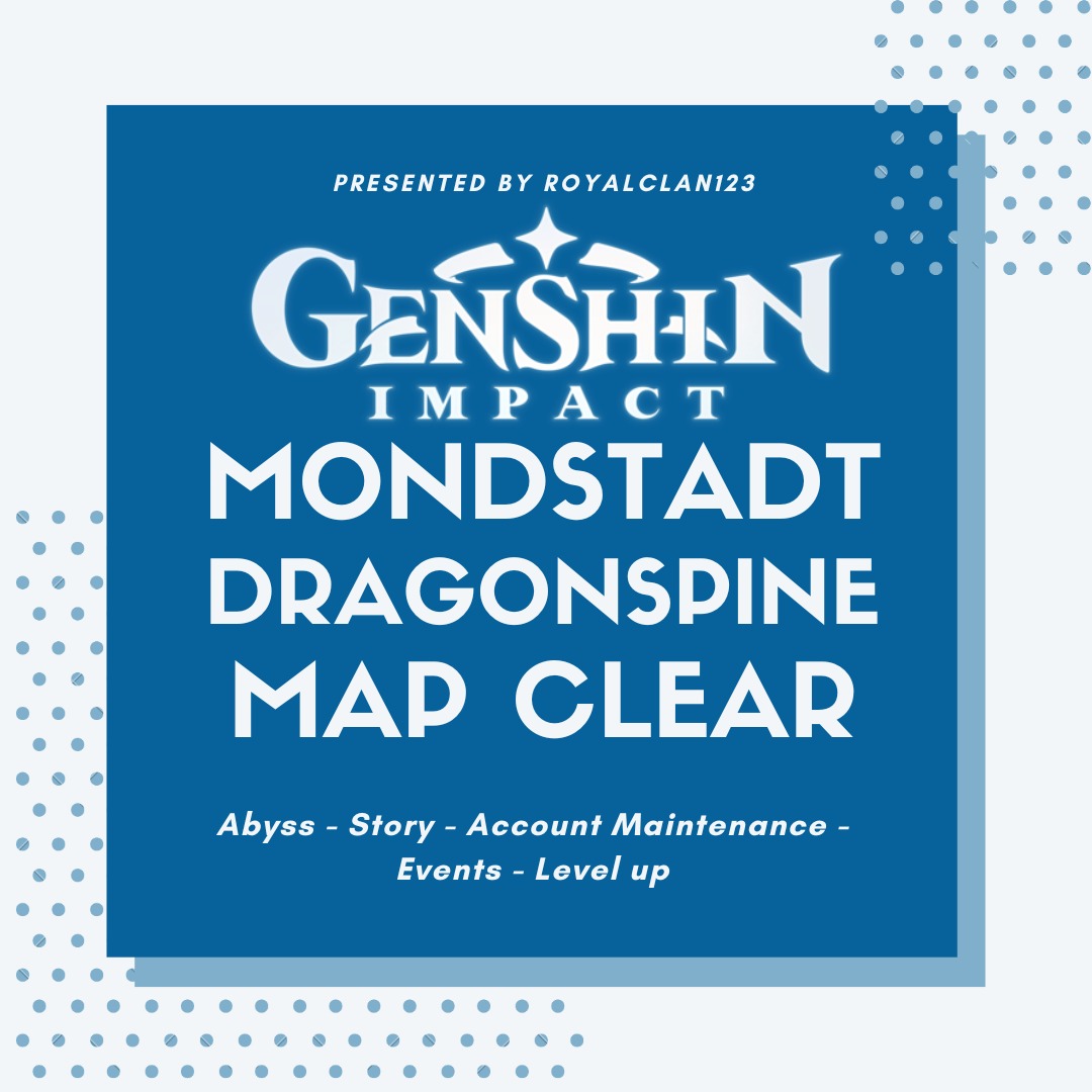 Genshin Impact Mondstat & Dragonspine Map Clearing, Video Gaming ...