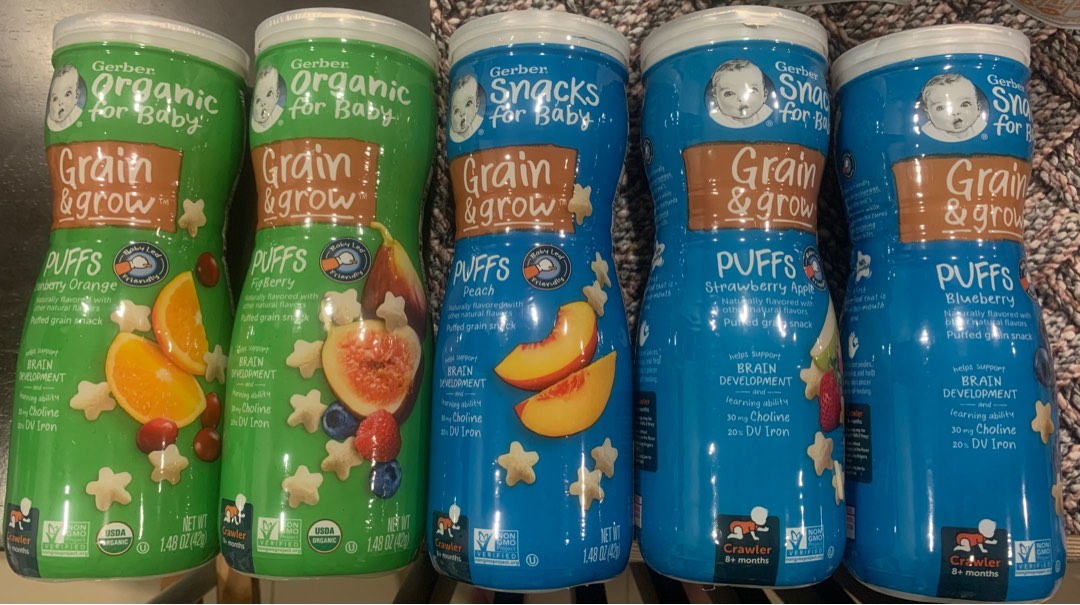 Gerber Puffs, Babies & Kids, Nursing & Feeding, Weaning & Toddler ...