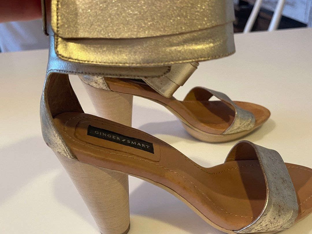 Ginger and Smart gold heels size 39 Women s Fashion Footwear
