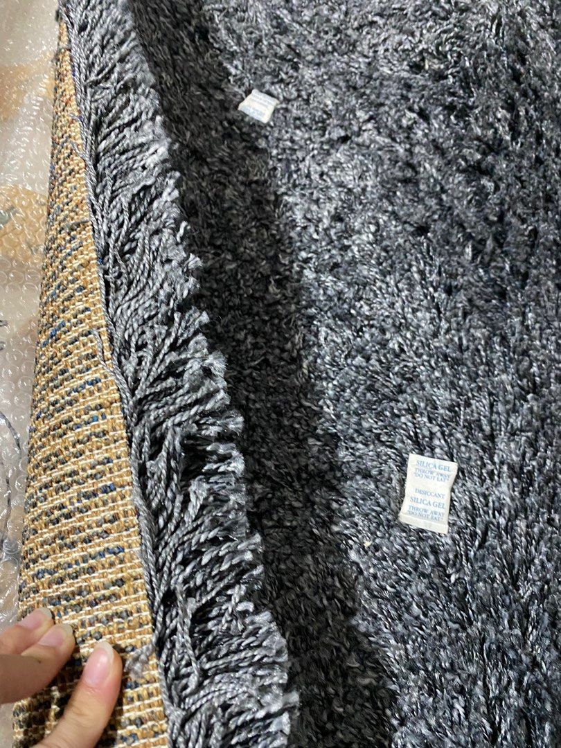 Ikea Dark Grey polypropylene rug, Furniture & Home Living, Home Decor